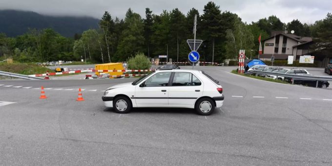 Abbiegeunfall in Trimmis.