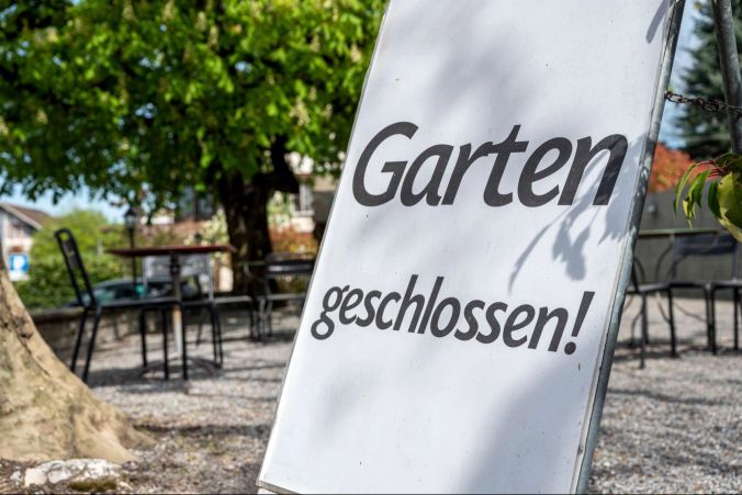 Die Gartenwirtschaft des Ochsen in Münsingen bleibt wohl noch längere Zeit geschlossen.