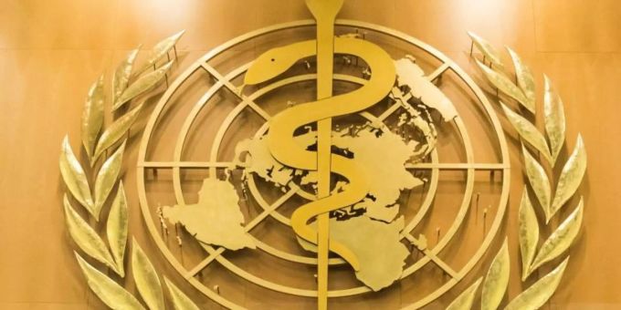 Das Logo der Weltgesundheitsorganisation WHO im europäischen Hauptquartier der Vereinten Nationen in Genf. Foto: Peter Klaunzer/KEYSTONE/dpa Das Logo der Weltgesundheitsorganisation WHO im europäischen Hauptquartier der Vereinten Nationen in Genf. Foto: Peter Klaunzer/KEYSTONE/dpa
