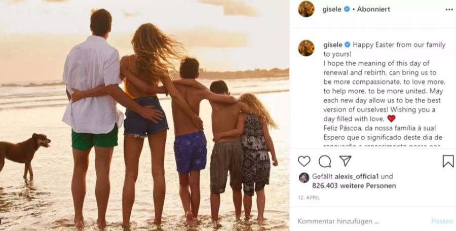 Aus früheren Zeiten: Tom Brady und Gisele Bündchen mit ihrer Familie. (Archivbild)