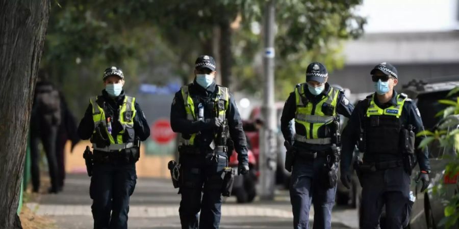 Polizeipatrouille in Melbourne