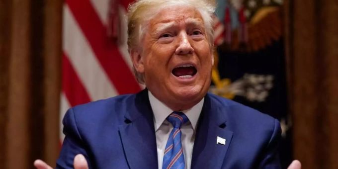 «Das übergeordnete Ziel ist, dass wir Recht und Ordnung wollen», sagt Donald Trump. Foto: Evan Vucci/AP/dpa «Das übergeordnete Ziel ist, dass wir Recht und Ordnung wollen», sagt Donald Trump. Foto: Evan Vucci/AP/dpa