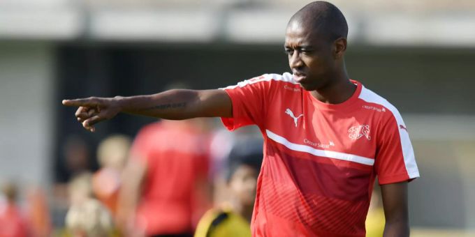 Gelson Fernandes im Training der Schweizer Nationalmannschaft. Gelson Fernandes