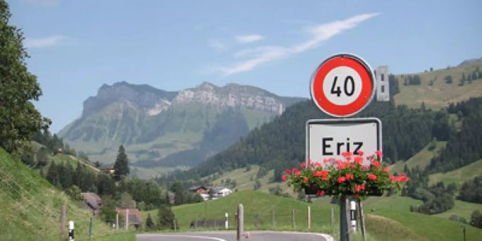 Ortstafel Eriz. Eriz