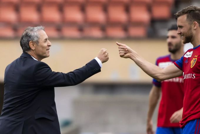 Marcel Koller beim Spiel FC Basel gegen Lausanne-Sport. FC Basel