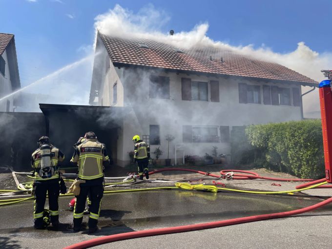 Beim Brand in Eiken wurde niemand verletzt. eiken