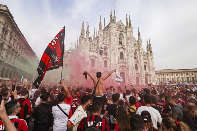 Die Meisterschaft wird in Mailand ausgiebig gefeiert. Serie A
