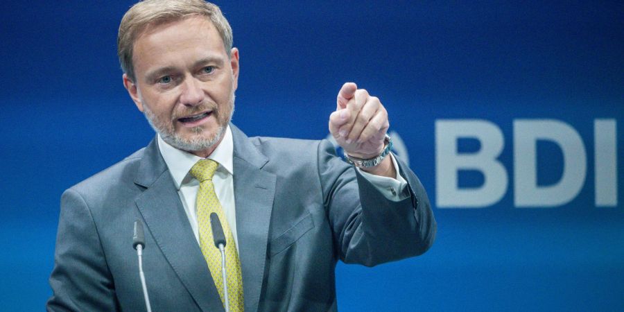 Bundesminister der Finanzen Christian Lindner (FDP) spricht beim «TDI - Tag der Industrie» des Bundesverbandes der Deutschen Industrie (BDI).