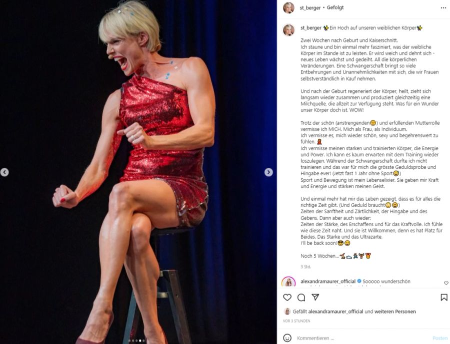 Bald kann die Ex-Miss wieder im Fitnessstudio schwitzen!