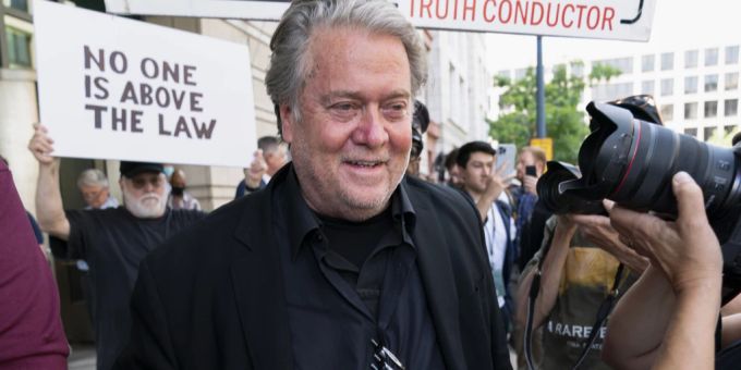 Steve Bannon, ehemaliger Berater von Donald Trump. Steve Bannon