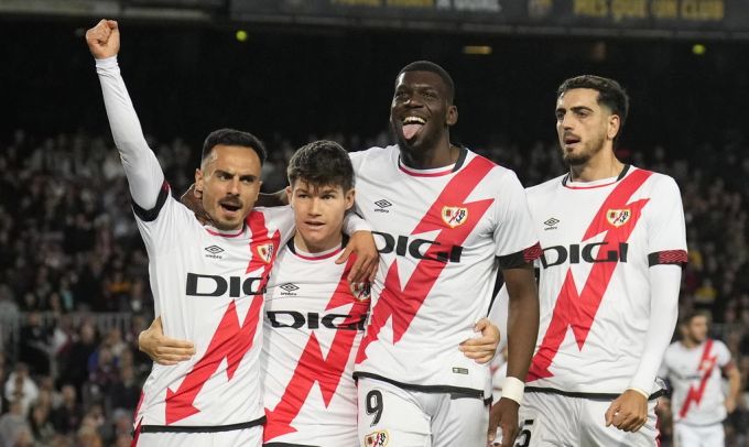 La Liga: Tore werden auch bei Rayo Vallecano ausgiebig gefeiert. La Liga