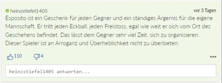 Auch dieser Leser stimmt mit Maissen überein.