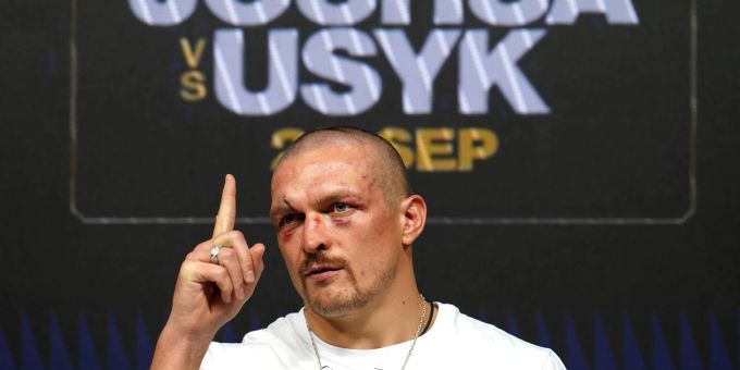 Der ukrainische Boxer Oleksandr Usyk kämpft am 20. August gegen Anthony Joshua. Der ukrainische Boxer Oleksandr Usyk kämpft am 20. August gegen Anthony Joshua.