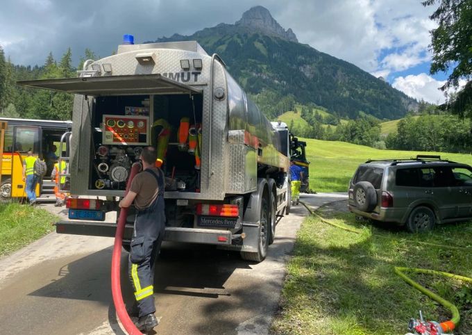 Der Bauernhof Schwand wird mit Trinkwasser versorgt. Trinkwasser