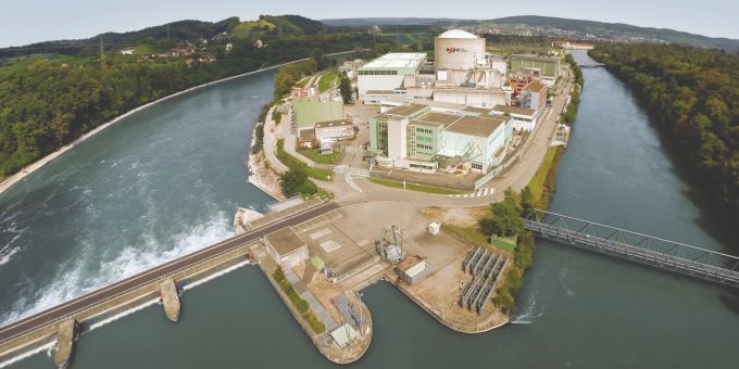 Das AKW Beznau wird mit Wasser aus der Aare gekühlt. AKW Beznau Flusswasser Kühlung