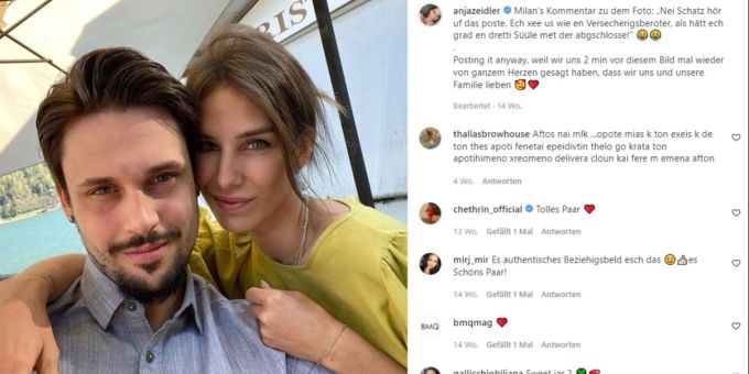 Anja Zeidler und Milan sind verlobt. anja zeidler