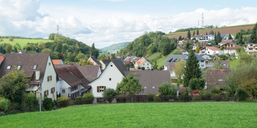 Blick auf die Gemeinde Wegenstetten.