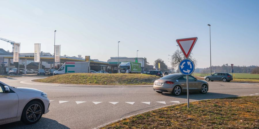 Die Kreuzung Aarwangenstrasse in Langenthal.