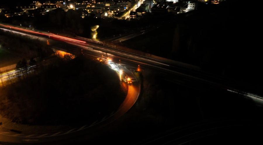 Bei der Ausfahrt Dürnten kam es am Mittwochabend zu einem Unfall.