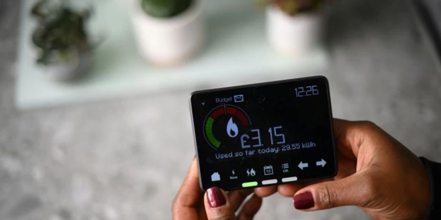 Smartmeter in Grossbritannien zeigt Stromverbrauch an