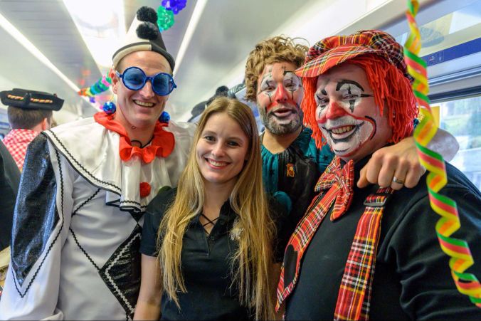 Schnörrige, Noelle, Pirmin und Schnurrige.