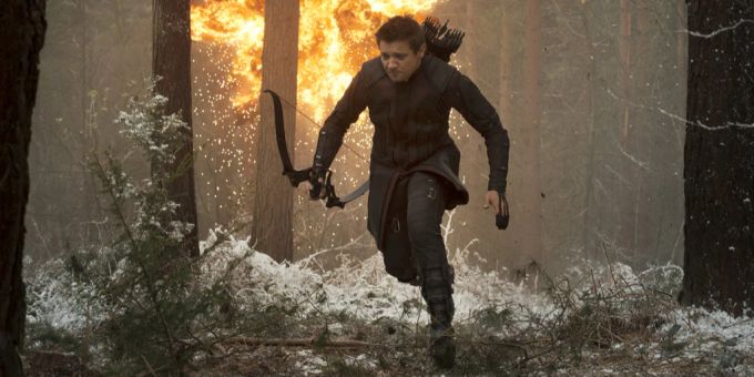 Jeremy Renner verkörpert Hawkeye in der Marvel-Serie. Jeremy Renner