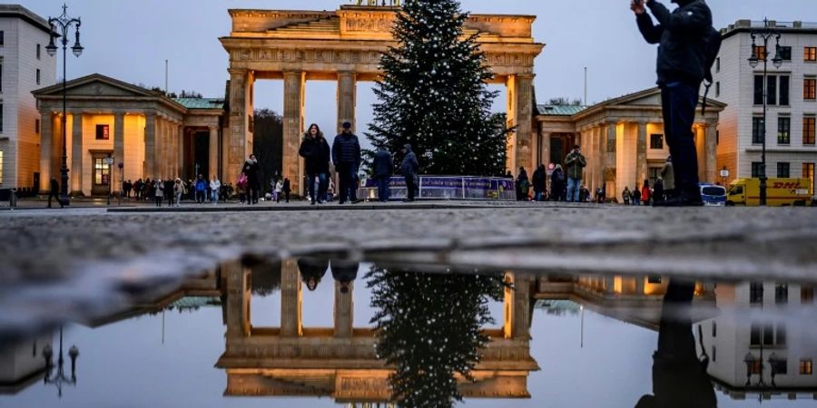 Weihnachtsbaum am Brandenburger Tor