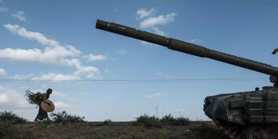 Zurückgelassener Panzer in Tigray
