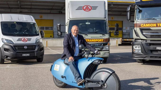 Josef Jäger, Direktor und VRP, auf Johammer. Camion Transport AG Wil