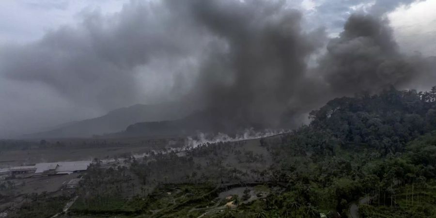 Semeru volcano eruption aftermath