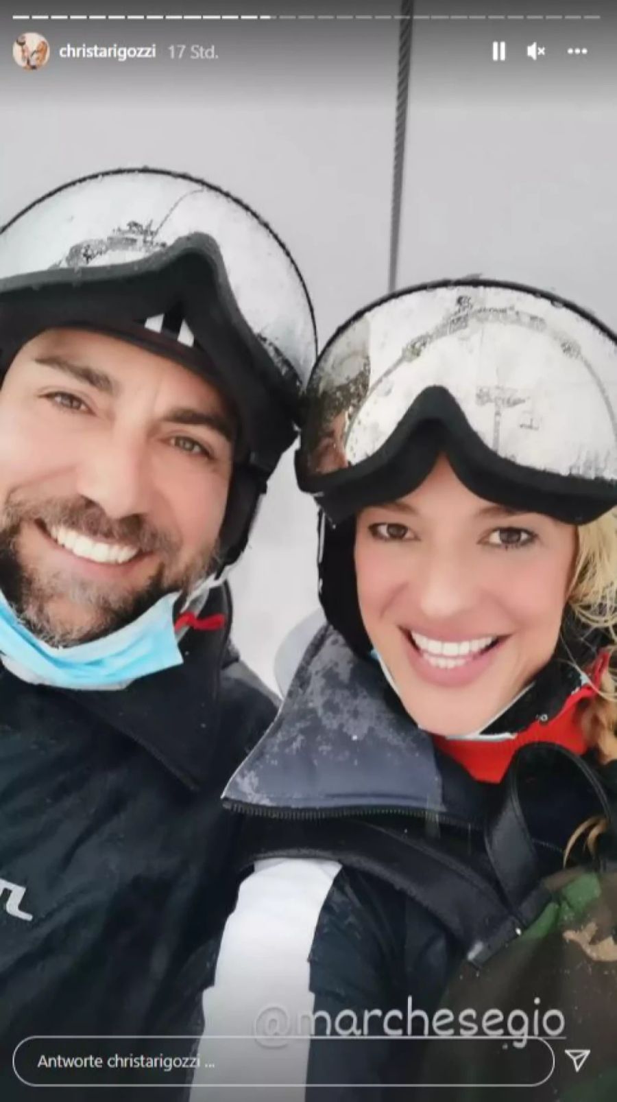 Auch Christa und Giovanni gehen ab auf die Piste.