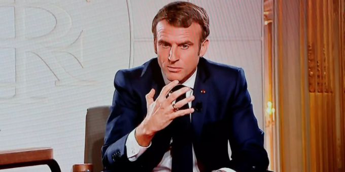 Macron im TV-Interview Macron im TV-Interview