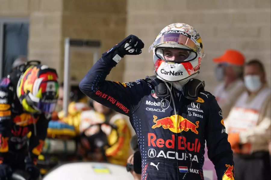 Max Verstappen feiert in Austin (USA) seinen 17. GP-Sieg.