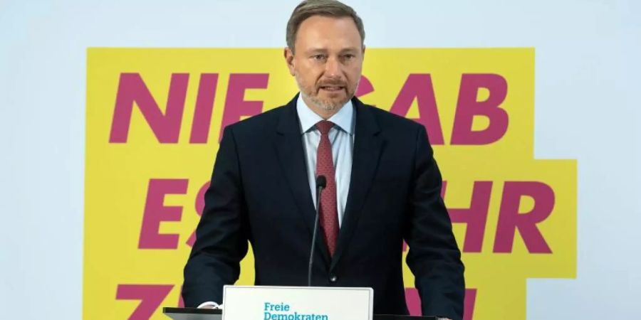 FDP-Chef Christian Lindner hat Interesse am Posten des Bundesfinanzministers bekundet. Foto: Bernd von Jutrczenka/dpa