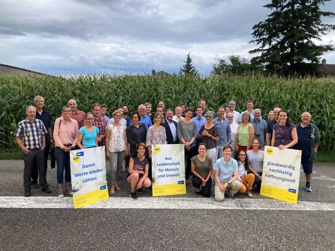 Wahlauftakt zu den Grossratswahlen 2020 in Brittnau. EVP Zofingen
