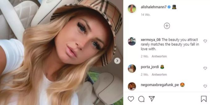 Alisha Lehmann ist immer perfekt gestylt. alisha lehmann