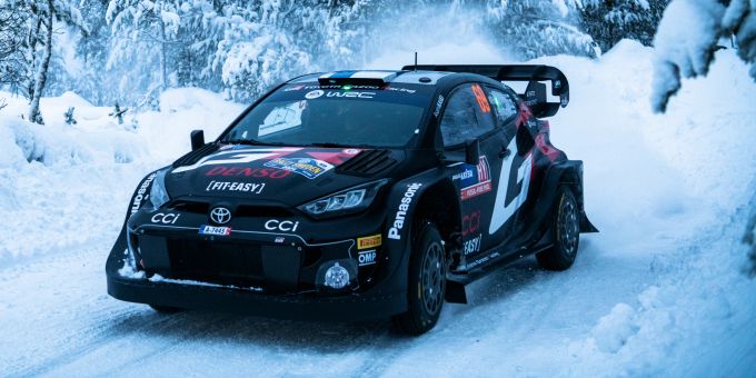Rallye-Weltmeister Kalle Rovanperä (Toyota) bei der Rallye Schweden. Rallye-WM Toyota Kalle Rovanperä