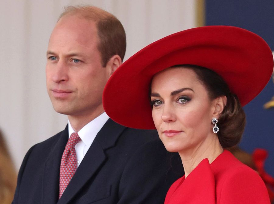 Kate, Prinzessin von Wales, und William, Prinz von Wales, nehmen an einer Feierlichkeit teil.