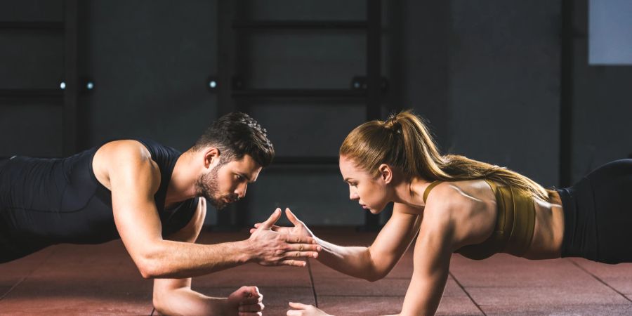 Partner-Workout, Übung, Sport, Fitness