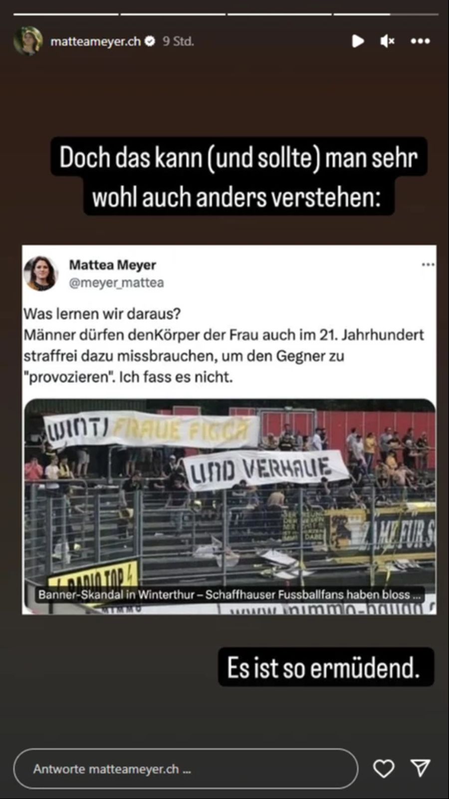 Auch Sarah Akanji (SP) meldet sich in den sozialen Medien zu Wort.