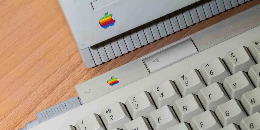 Macintosh Tastatur Logo Apple Regenbogenfarben