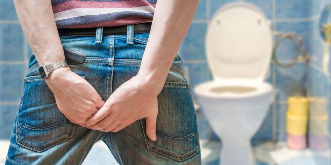 mann hat durchfall