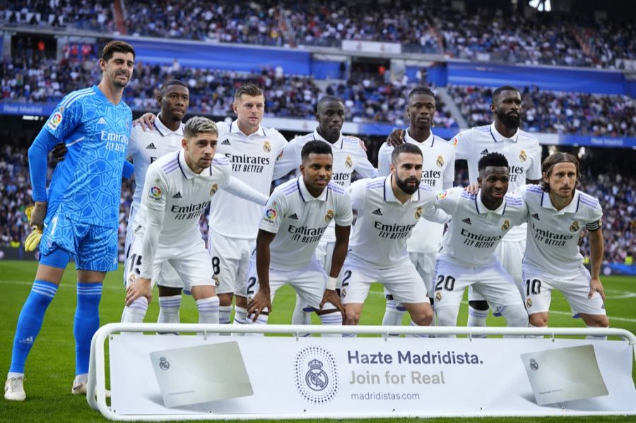 Real Madrid steht auf Rang sieben: Die Mannschaft ist 364 Millionen Franken wert.