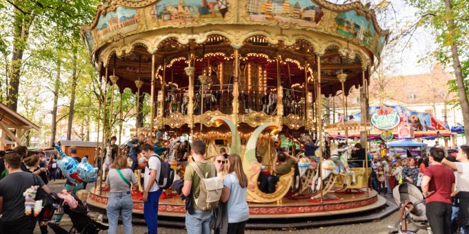 Die 554. Basler Herbstmesse startet am 26. Oktober und umfasst nahezu 470 Fahrgeschäfte sowie Verpflegungs- und Handelsstände an sieben Orten in der Stadt. (Symbolbild) Basler Herbstmesse