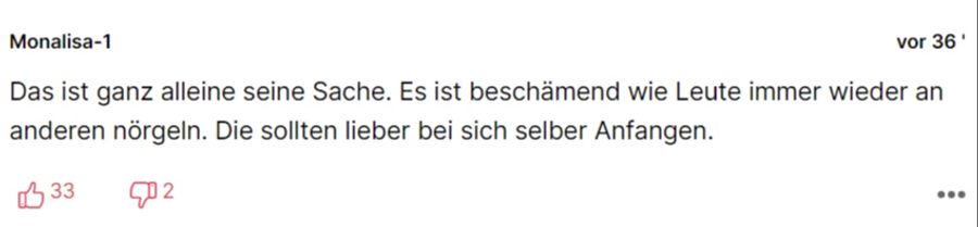 Allgemein finden viele, dass man nicht das Aussehen anderer Leute kritisieren sollte.