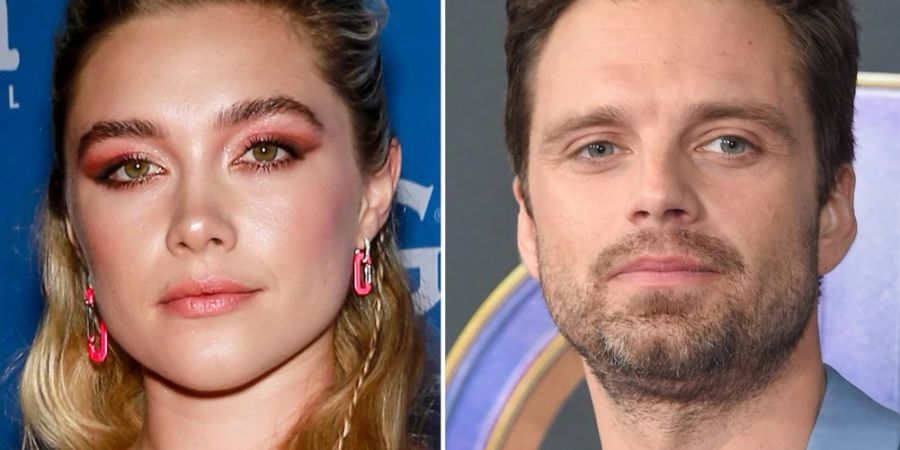 Florence Pugh (l.) und Sebastian Stan sind nur zwei der Stars aus dem Team-Film «Thunderbolts» der Marvel Studios.