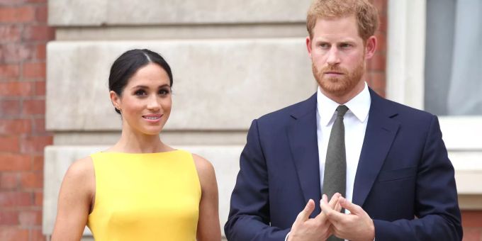 Prinz Harry und seine Frau Meghan. prinz Harry