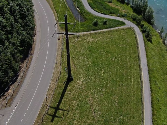 Der Unfallort bei Ziegelbrücke SG. Unfall