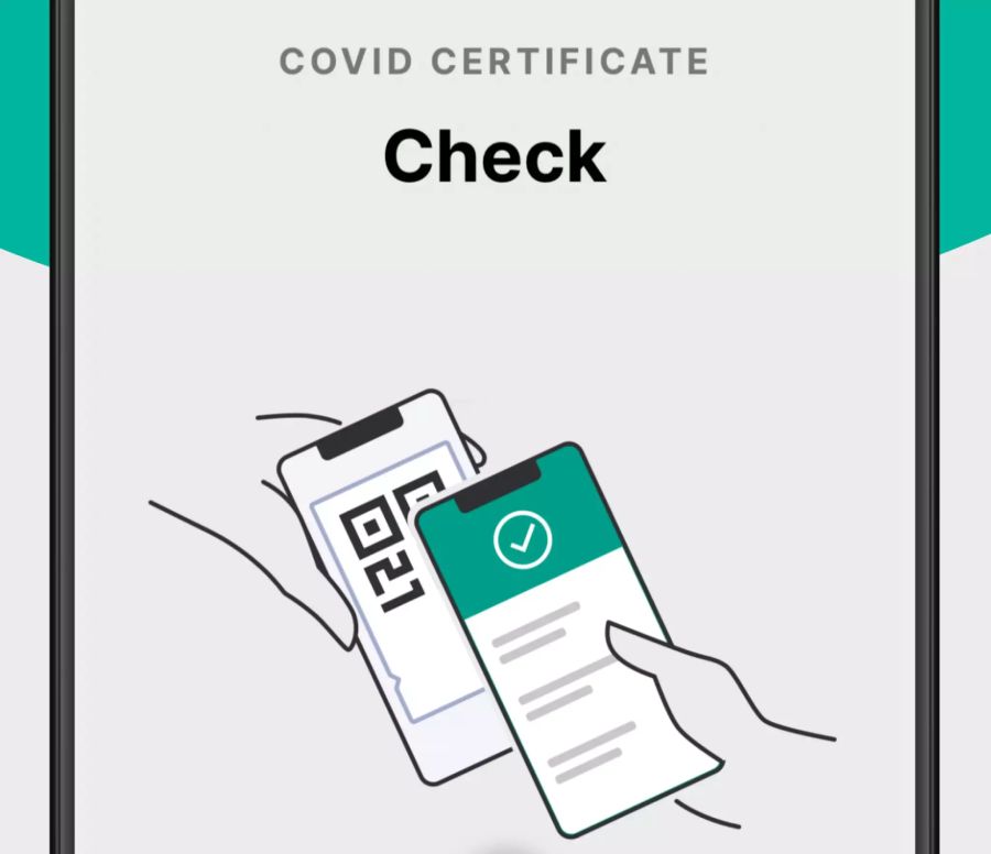 So soll die App namens «Covid Certificate» aussehen.