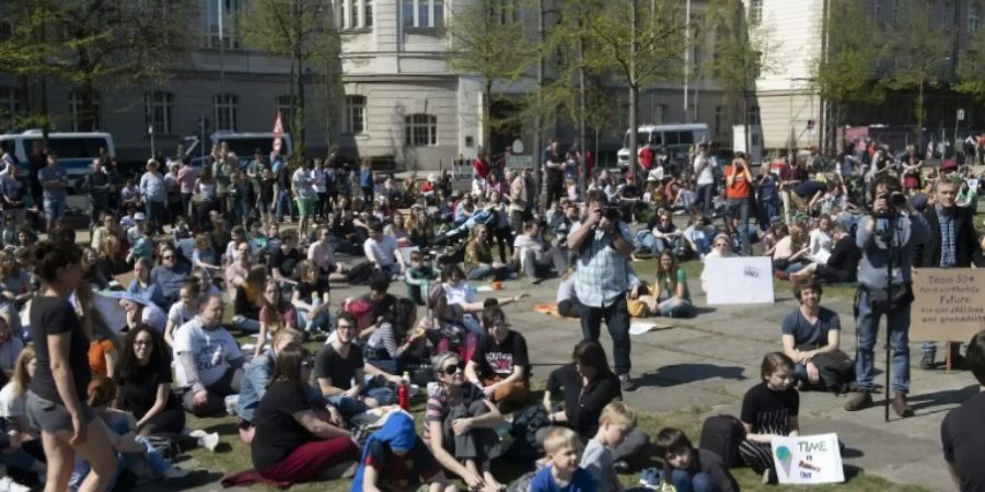 Protest-Picknick von Fridays for Future in Berlin